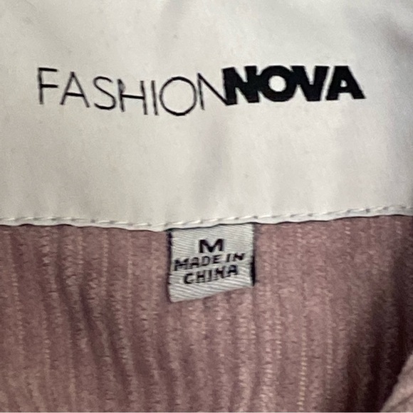FASHION NOVA Corduroy Puffer Jacket Pink - Picture 10 of 13